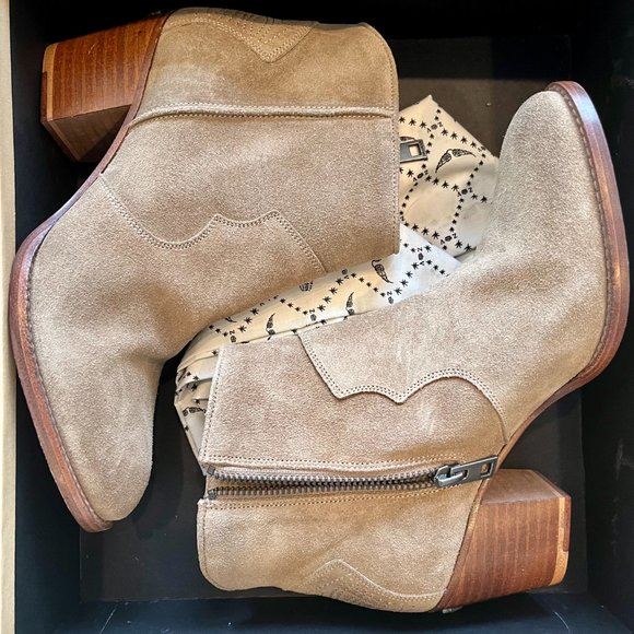 NEW WITH BOX ZADIG & VOLTAIRE Molly suede ankle boots